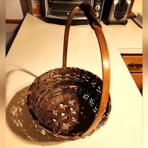 Dark Colored Wicker Basket